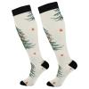 Compression Socks Women and Men, 20-30mmHg, Best for Nurses, Travel Christmas Tree Pattern with Stars view 1