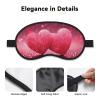 Red Glitter Sleep Mask for Side Sleeper - Total Blackout Sleeping Mask, Super Lightweight Soft Eye Mask for Sleeping, Zero Pressure Eye Cover Night Blindfold for Men Women view 3