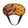 Bee On Honeycomb Sleep Mask for Side Sleeper - Total Blackout Sleeping Mask, Super Lightweight Soft Eye Mask for Sleeping, Zero Pressure Eye Cover Night Blindfold for Men Women view 1