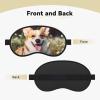 Happy Corgi Dog Sleep Mask for Side Sleeper - Total Blackout Sleeping Mask, Super Lightweight Soft Eye Mask for Sleeping, Zero Pressure Eye Cover Night Blindfold for Men Women view 2