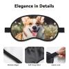 Happy Corgi Dog Sleep Mask for Side Sleeper - Total Blackout Sleeping Mask, Super Lightweight Soft Eye Mask for Sleeping, Zero Pressure Eye Cover Night Blindfold for Men Women view 3