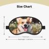 Happy Corgi Dog Sleep Mask for Side Sleeper - Total Blackout Sleeping Mask, Super Lightweight Soft Eye Mask for Sleeping, Zero Pressure Eye Cover Night Blindfold for Men Women view 4