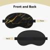 Black and Gold Marble Texture Sleep Mask for Side Sleeper - Total Blackout Sleeping Mask, Super Lightweight Soft Eye Mask for Sleeping, Zero Pressure Eye Cover Night Blindfold for Men Women view 2