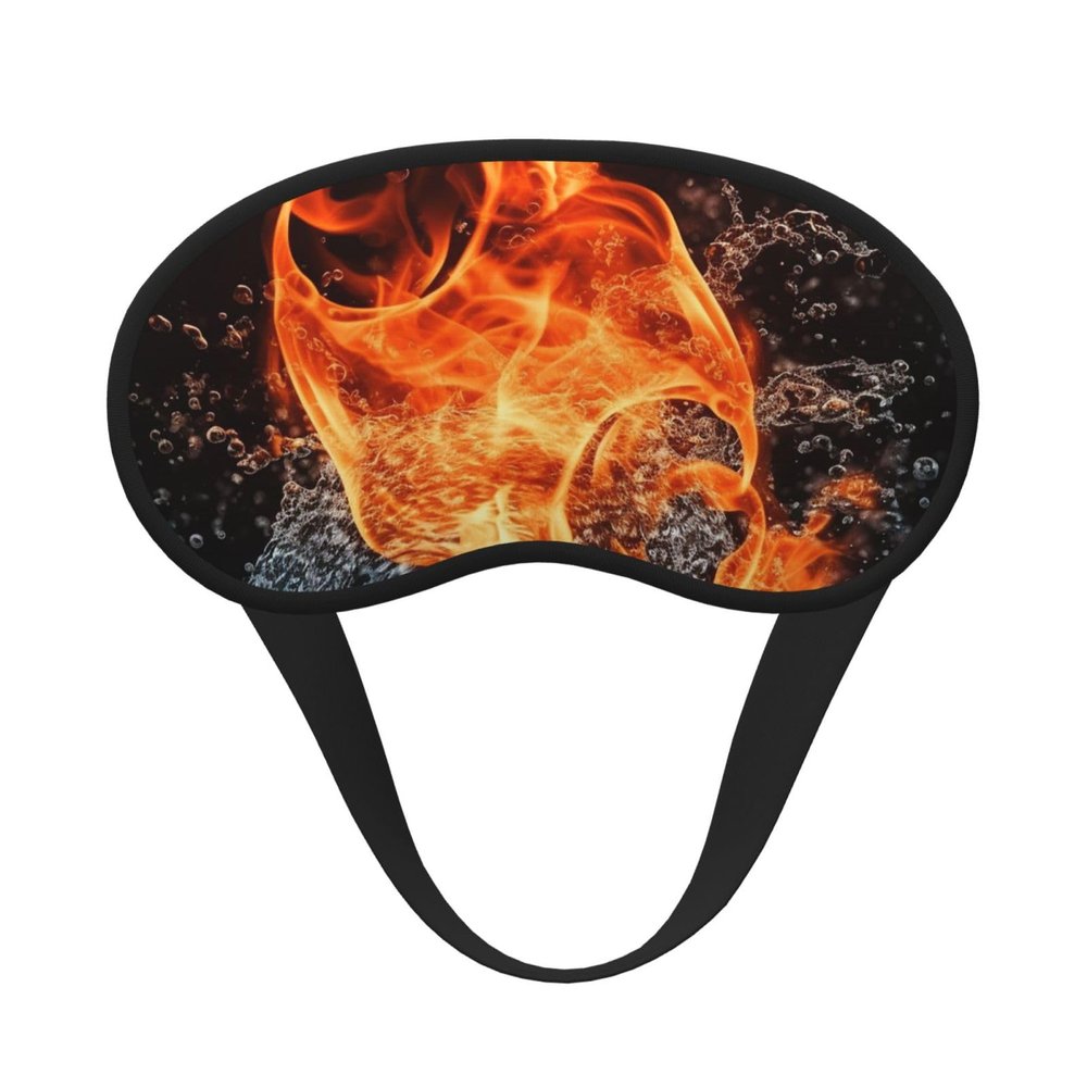 Fire Water Sleep Mask for Side Sleeper - Total Blackout Sleeping Mask, Super Lightweight Soft Eye Mask for Sleeping, Zero Pressure Eye Cover Night Blindfold for Men Women