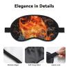 Fire Water Sleep Mask for Side Sleeper - Total Blackout Sleeping Mask, Super Lightweight Soft Eye Mask for Sleeping, Zero Pressure Eye Cover Night Blindfold for Men Women view 3