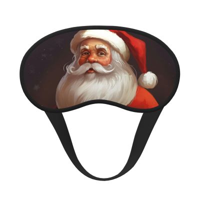 Santa Claus Sleep Mask for Side Sleeper - Total Blackout Sleeping Mask, Super Lightweight Soft Eye Mask for Sleeping, Zero Pressure Eye Cover Night Blindfold for Men Women