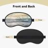 Waves on The Beach with Sea Birds Sleep Mask for Side Sleeper - Total Blackout Sleeping Mask, Super Lightweight Soft Eye Mask for Sleeping, Zero Pressure Eye Cover Night Blindfold for Men Women view 2