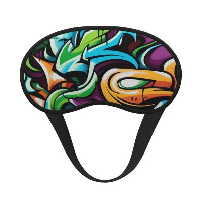 Graffiti Drawing Art Sleep Mask for Side Sleeper - Total Blackout Sleeping Mask, Super Lightweight Soft Eye Mask for Sleeping, Zero Pressure Eye Cover Night Blindfold for Men Women