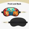 Colorful Bears Sleep Mask for Side Sleeper - Total Blackout Sleeping Mask, Super Lightweight Soft Eye Mask for Sleeping, Zero Pressure Eye Cover Night Blindfold for Men Women view 2