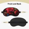 Beautiful Flower Butterfly Roses Sleep Mask for Side Sleeper - Total Blackout Sleeping Mask, Super Lightweight Soft Eye Mask for Sleeping, Zero Pressure Eye Cover Night Blindfold for Men Women view 2