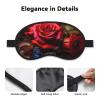 Beautiful Flower Butterfly Roses Sleep Mask for Side Sleeper - Total Blackout Sleeping Mask, Super Lightweight Soft Eye Mask for Sleeping, Zero Pressure Eye Cover Night Blindfold for Men Women view 3