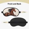 Brown Horse Sleep Mask for Side Sleeper - Total Blackout Sleeping Mask, Super Lightweight Soft Eye Mask for Sleeping, Zero Pressure Eye Cover Night Blindfold for Men Women view 2
