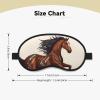 Brown Horse Sleep Mask for Side Sleeper - Total Blackout Sleeping Mask, Super Lightweight Soft Eye Mask for Sleeping, Zero Pressure Eye Cover Night Blindfold for Men Women view 4
