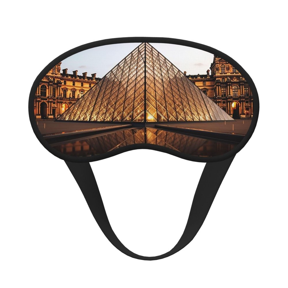 Louvre Museum in Paris Sleep Mask for Side Sleeper - Total Blackout Sleeping Mask, Super Lightweight Soft Eye Mask for Sleeping, Zero Pressure Eye Cover Night Blindfold for Men Women