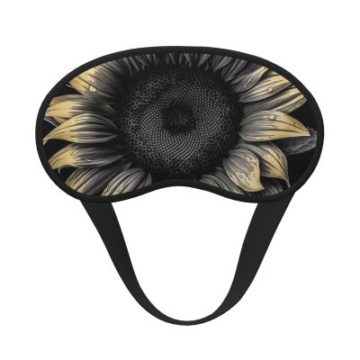 Sunflower Black Sleep Mask for Side Sleeper - Total Blackout Sleeping Mask, Super Lightweight Soft Eye Mask for Sleeping, Zero Pressure Eye Cover Night Blindfold for Men Women