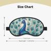 Cute Peacock Sleep Mask for Side Sleeper - Total Blackout Sleeping Mask, Super Lightweight Soft Eye Mask for Sleeping, Zero Pressure Eye Cover Night Blindfold for Men Women view 4