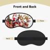 Santa Claus Reindeer Sled Sleep Mask for Side Sleeper - Total Blackout Sleeping Mask, Super Lightweight Soft Eye Mask for Sleeping, Zero Pressure Eye Cover Night Blindfold for Men Women view 2