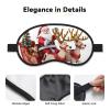 Santa Claus Reindeer Sled Sleep Mask for Side Sleeper - Total Blackout Sleeping Mask, Super Lightweight Soft Eye Mask for Sleeping, Zero Pressure Eye Cover Night Blindfold for Men Women view 3