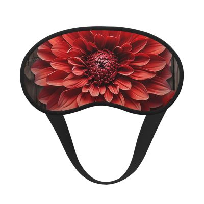 Flower Red Dahlia Sleep Mask for Side Sleeper - Total Blackout Sleeping Mask, Super Lightweight Soft Eye Mask for Sleeping, Zero Pressure Eye Cover Night Blindfold for Men Women