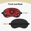 Flower Red Dahlia Sleep Mask for Side Sleeper - Total Blackout Sleeping Mask, Super Lightweight Soft Eye Mask for Sleeping, Zero Pressure Eye Cover Night Blindfold for Men Women view 2