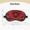 Flower Red Dahlia Sleep Mask for Side Sleeper - Total Blackout Sleeping Mask, Super Lightweight Soft Eye Mask for Sleeping, Zero Pressure Eye Cover Night Blindfold for Men Women view 4