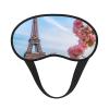Paris Eiffel Tower with Flowers Sleep Mask for Side Sleeper - Total Blackout Sleeping Mask, Super Lightweight Soft Eye Mask for Sleeping, Zero Pressure Eye Cover Night Blindfold for Men Women view 1