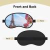 Paris Eiffel Tower with Flowers Sleep Mask for Side Sleeper - Total Blackout Sleeping Mask, Super Lightweight Soft Eye Mask for Sleeping, Zero Pressure Eye Cover Night Blindfold for Men Women view 2