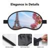 Paris Eiffel Tower with Flowers Sleep Mask for Side Sleeper - Total Blackout Sleeping Mask, Super Lightweight Soft Eye Mask for Sleeping, Zero Pressure Eye Cover Night Blindfold for Men Women view 3