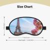 Paris Eiffel Tower with Flowers Sleep Mask for Side Sleeper - Total Blackout Sleeping Mask, Super Lightweight Soft Eye Mask for Sleeping, Zero Pressure Eye Cover Night Blindfold for Men Women view 4