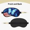 Butterflies on Roses Sleep Mask for Side Sleeper - Total Blackout Sleeping Mask, Super Lightweight Soft Eye Mask for Sleeping, Zero Pressure Eye Cover Night Blindfold for Men Women view 2