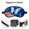 Butterflies on Roses Sleep Mask for Side Sleeper - Total Blackout Sleeping Mask, Super Lightweight Soft Eye Mask for Sleeping, Zero Pressure Eye Cover Night Blindfold for Men Women view 3