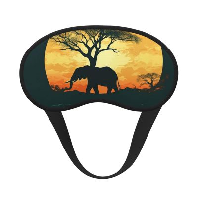 Beautiful Elephant Sleep Mask for Side Sleeper - Total Blackout Sleeping Mask, Super Lightweight Soft Eye Mask for Sleeping, Zero Pressure Eye Cover Night Blindfold for Men Women