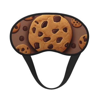 Chocolate Cookie Sleep Mask for Side Sleeper - Total Blackout Sleeping Mask, Super Lightweight Soft Eye Mask for Sleeping, Zero Pressure Eye Cover Night Blindfold for Men Women