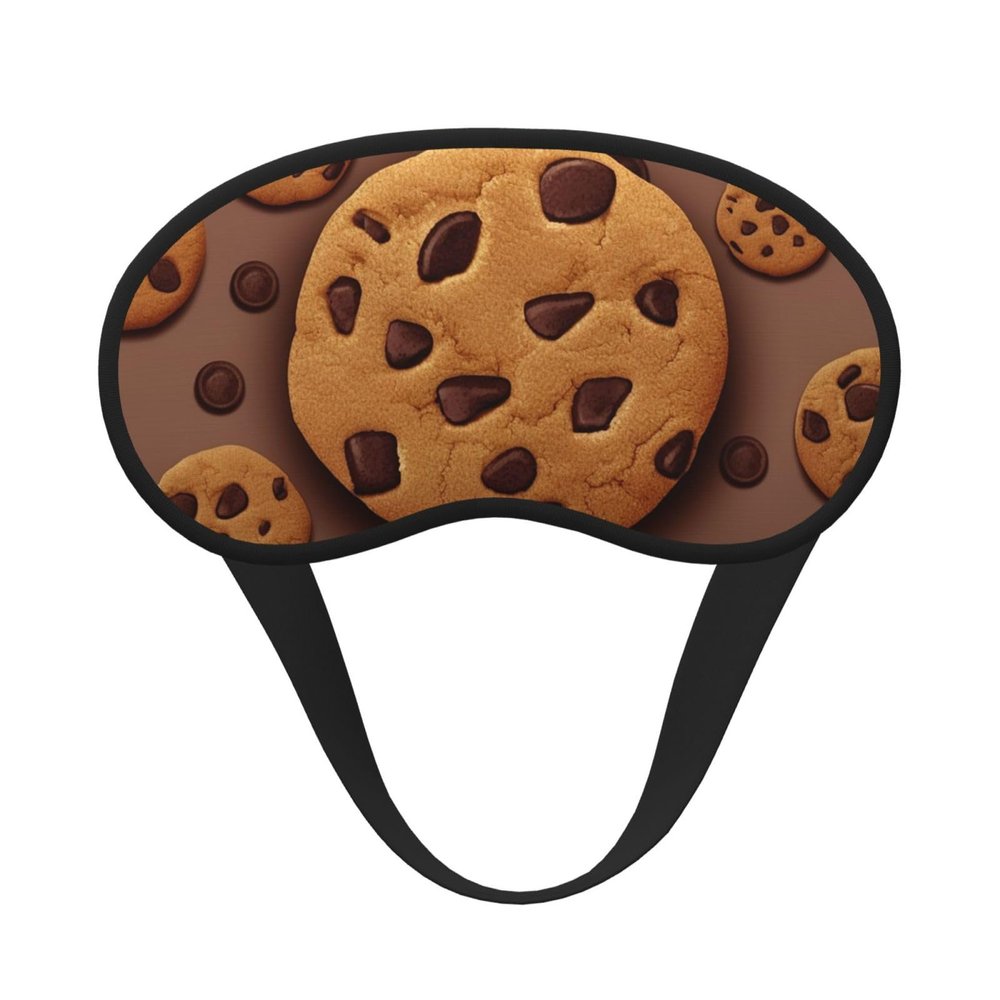 Chocolate Cookie Sleep Mask for Side Sleeper - Total Blackout Sleeping Mask, Super Lightweight Soft Eye Mask for Sleeping, Zero Pressure Eye Cover Night Blindfold for Men Women