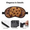 Chocolate Cookie Sleep Mask for Side Sleeper - Total Blackout Sleeping Mask, Super Lightweight Soft Eye Mask for Sleeping, Zero Pressure Eye Cover Night Blindfold for Men Women view 3