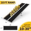 FODINGHILL 10FT Wheelchair Ramp, 800 LBS Aluminum Portable Threshold Ramp view 2