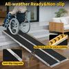 FODINGHILL 10FT Wheelchair Ramp, 800 LBS Aluminum Portable Threshold Ramp view 3