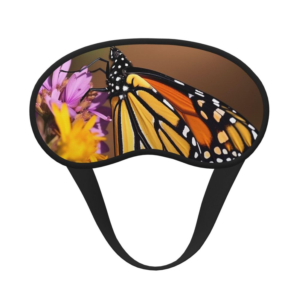 Monarch Butterfly Sleep Mask for Side Sleeper - Total Blackout Sleeping Mask, Super Lightweight Soft Eye Mask for Sleeping, Zero Pressure Eye Cover Night Blindfold for Men Women