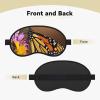 Monarch Butterfly Sleep Mask for Side Sleeper - Total Blackout Sleeping Mask, Super Lightweight Soft Eye Mask for Sleeping, Zero Pressure Eye Cover Night Blindfold for Men Women view 2