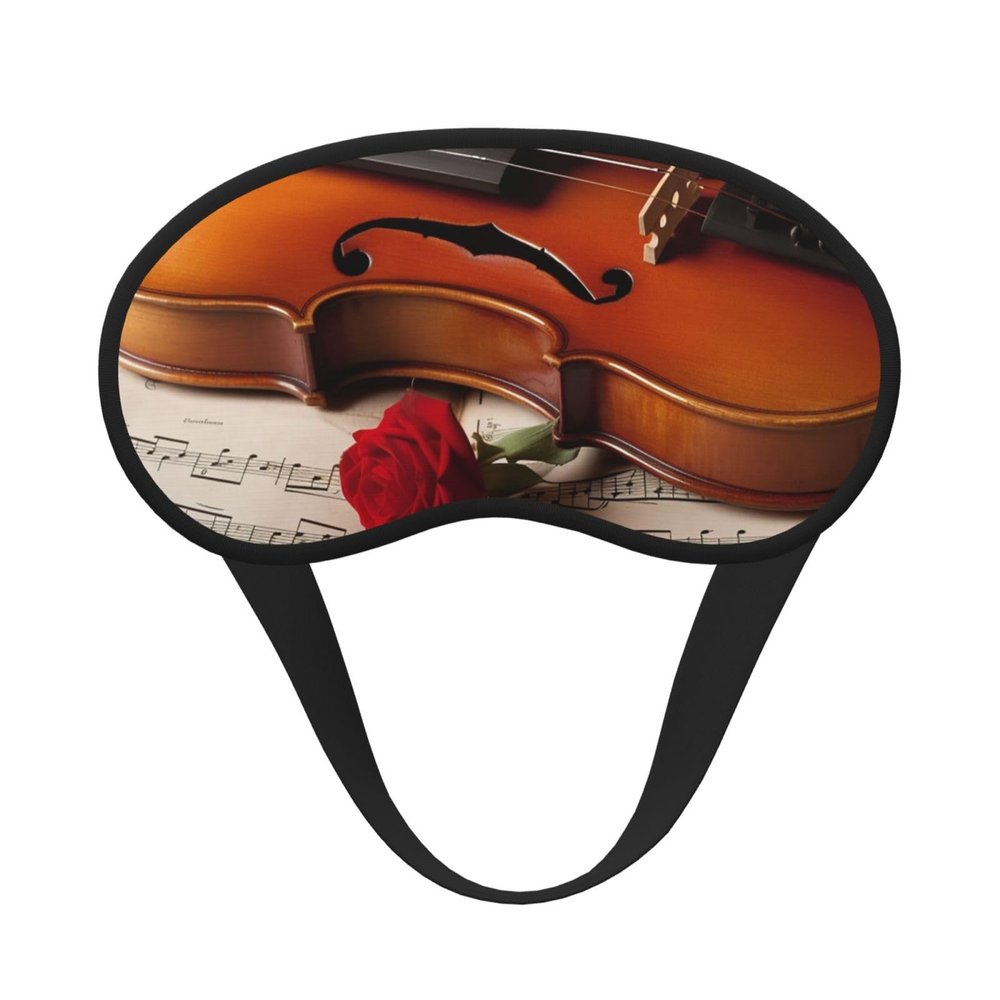 Violin Sheet Music Sleep Mask for Side Sleeper - Total Blackout Sleeping Mask, Super Lightweight Soft Eye Mask for Sleeping, Zero Pressure Eye Cover Night Blindfold for Men Women