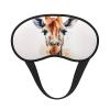 Stylish Animal Watercolor Giraffe Sleep Mask for Side Sleeper - Total Blackout Sleeping Mask, Super Lightweight Soft Eye Mask for Sleeping, Zero Pressure Eye Cover Night Blindfold for Men Women view 1