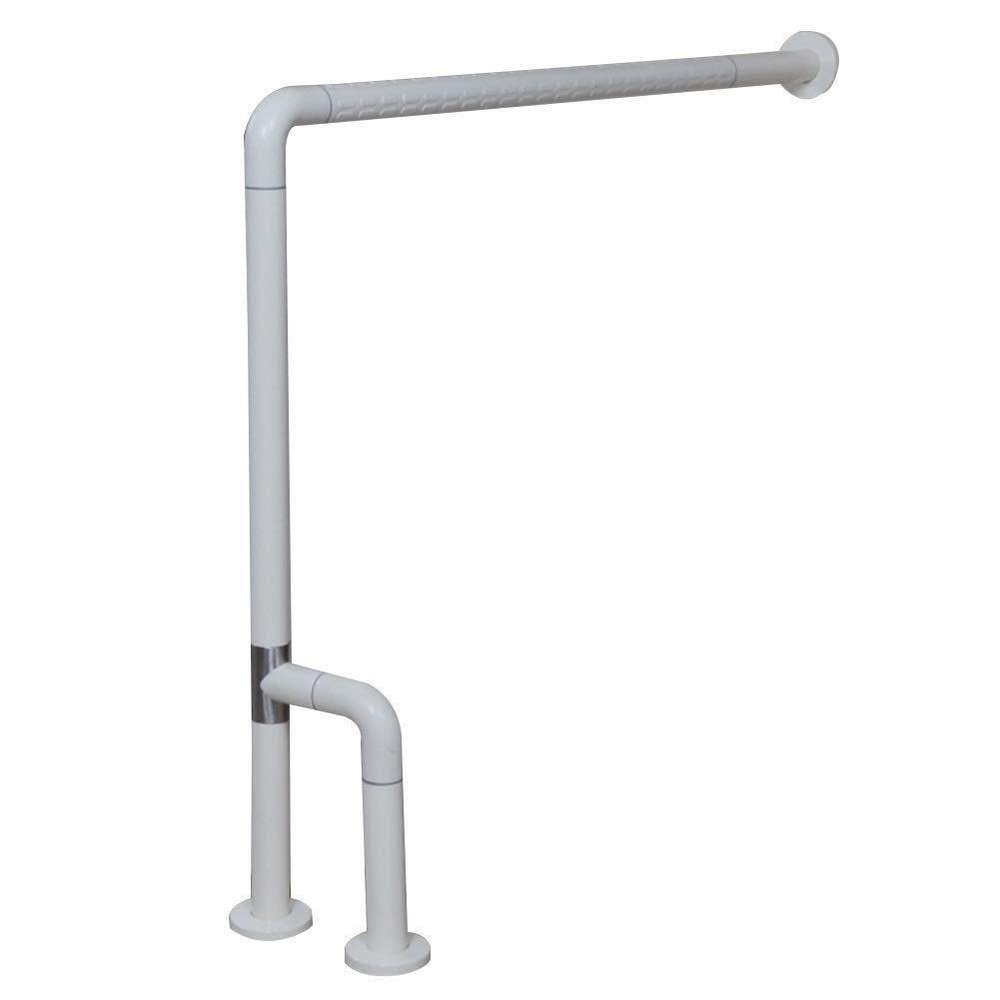Free of Leadsturdy Shower Safety Grab Bar for Bathtub, Bathtub Grab Bar Shower Safe Handrail No-Slip Barrier-Free Bathroom Handrail Elderly Tub Balance Assist Stainless,White