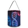ERSTSNCK DNA Genetic Helix Halloween Candy Buckets Reusable Tote Candy Bag - Trick Or Treat Goody Bag with Handles view 1