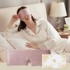 100% Mulberry Silk Sleep Mask, Eye Mask for Deep Sleep and Travel, Soft Breathable Eye Cover with Adjustable Headband (Lotus Pink) view 1