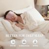 100% Mulberry Silk Sleep Mask, Eye Mask for Deep Sleep and Travel, Soft Breathable Eye Cover with Adjustable Headband (Lotus Pink) view 2