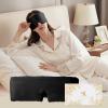 100% Mulberry Silk Sleep Mask, Eye Mask for Deep Sleep and Travel, Soft Breathable Eye Cover with Adjustable Headband (Black) view 1