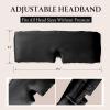 100% Mulberry Silk Sleep Mask, Eye Mask for Deep Sleep and Travel, Soft Breathable Eye Cover with Adjustable Headband (Black) view 3