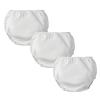 Adult Leakproof Underwear for Incontinence, Washable Low Noise Reusable Adult Diaper Cover, Plastic Pants Cover Unisex(White,Medium) view 1