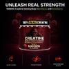 Heavy Balance Creatine Monohydrate Gummies 5g Sugar Free Creatine with Vitamin B12 and L-Taurine | Muscle Growth for Men and Women | Low Calorie Formula 120 Gummies for 30 Servings, Mixed Berry view 2