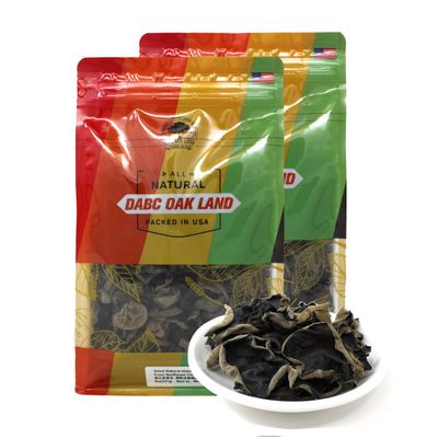DABC OAK LAND 2 Pound Premium Dried Woodear Mushroom, Dried Black Fungus Shredded All Natural Vegan and Gluten-Free Rich in Fiber & Iron, Perfect for Cuisine, Soups, Stir-Fries 32 Ounce